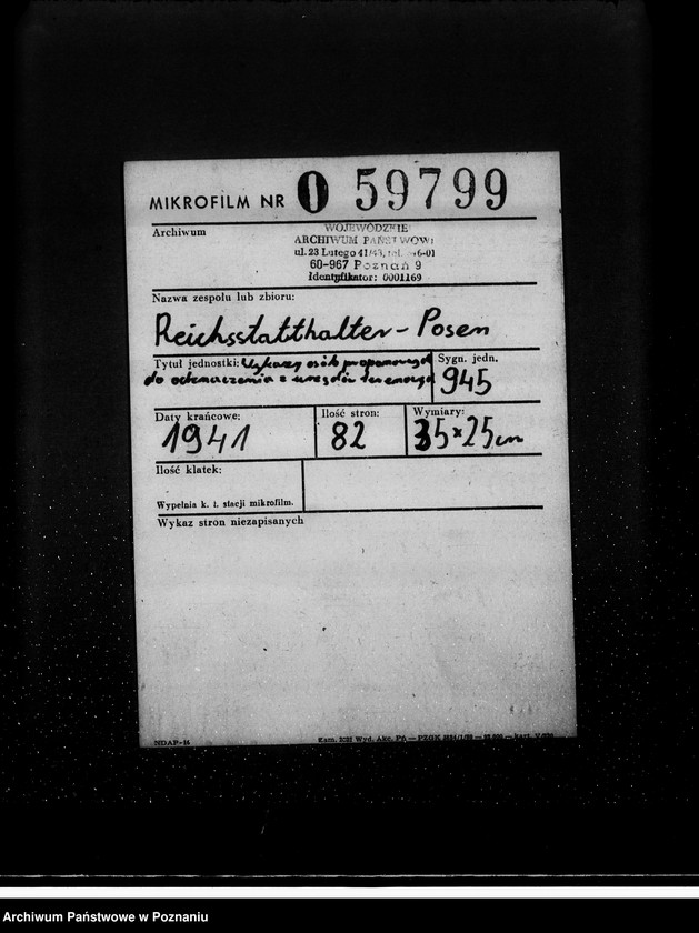 Obraz 2 z jednostki "Wykazy osób proponowanych do odznaczenia z urzędów terenowych"