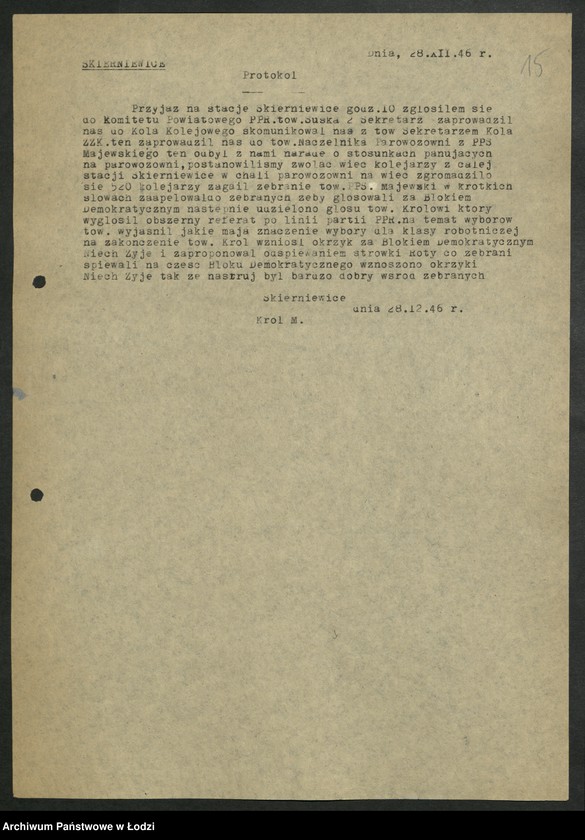 Obraz 16 z jednostki "Sprawozdania instruktorów [Wydziału] z wyjazdów w teren"