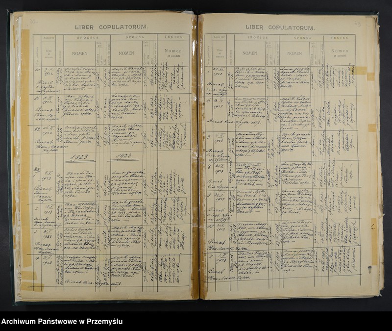 Obraz 20 z jednostki "Księga małżeństw i zgonów"