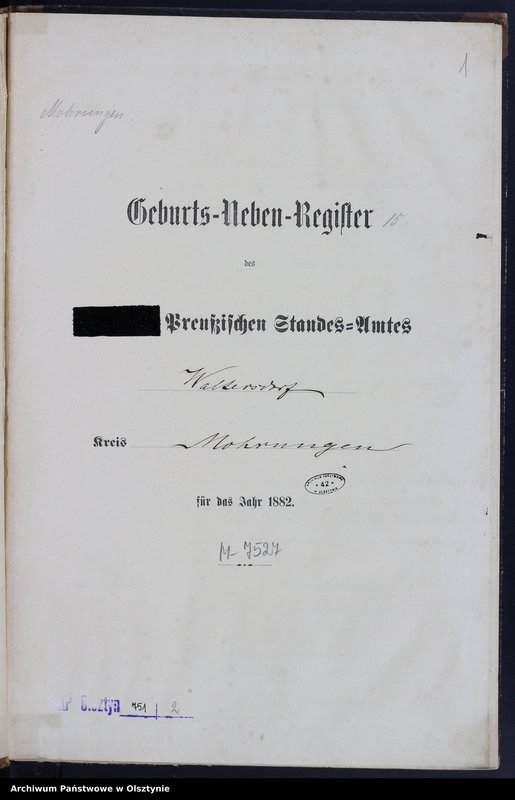 Obraz 3 z jednostki "Geburts-Neben-Register Nr 1 - 48"