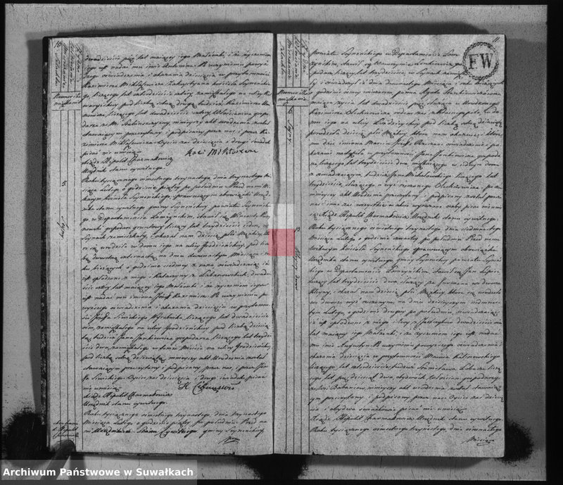 image.from.unit.number "Akta stanu cywilnego urodzonych w gminie seyneńskiey od 1-go stycznia 1813 roku."