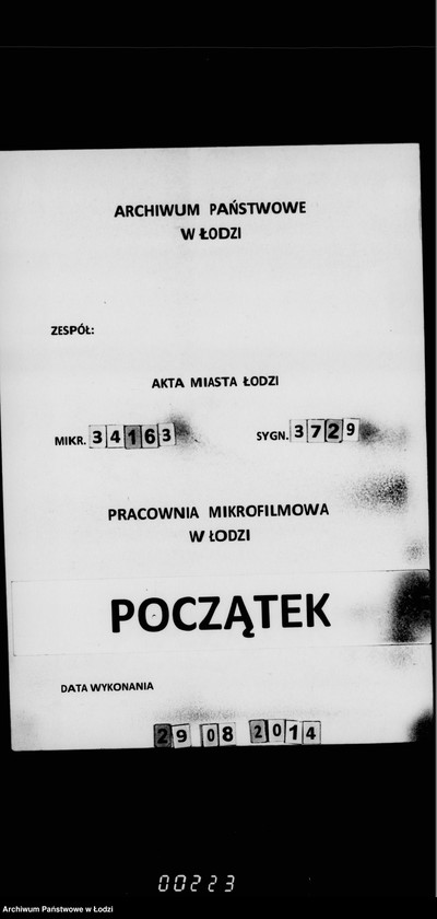 Obraz 1 z jednostki "Ob ustrojstve vetvi lodzinskoj električeskoj dorogi po ulice Mostovoj i Targovomu Parku"