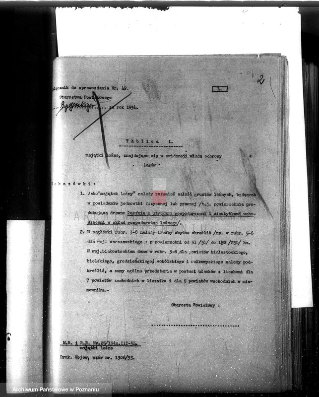 image.from.unit.number "Sprawozdanie z działalności organów ochrony lasów za rok 1934"