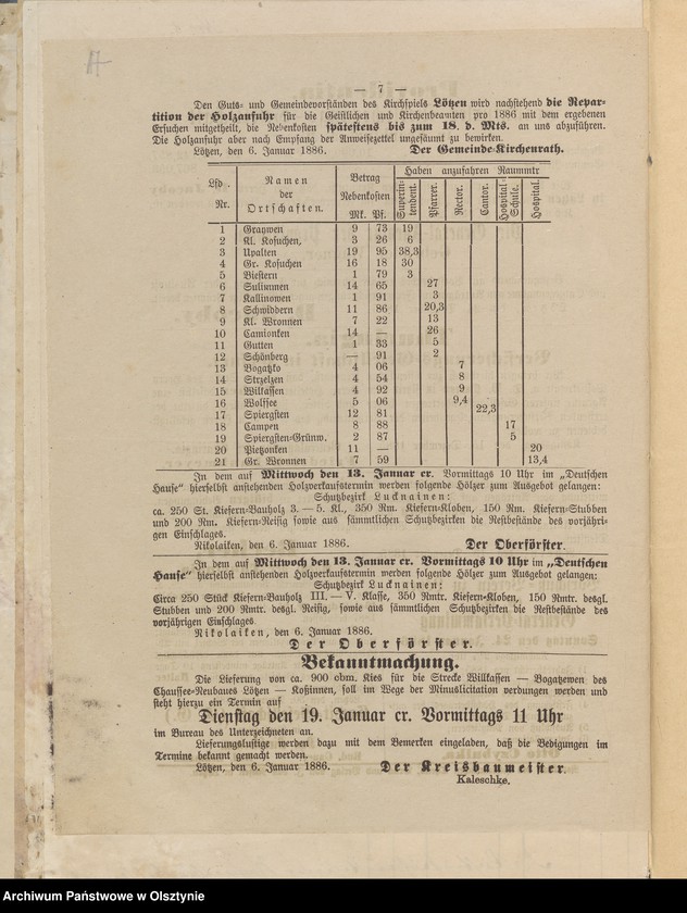 image.from.unit.number "Beläge der Pfarrwittwen Kassen Rechnung"