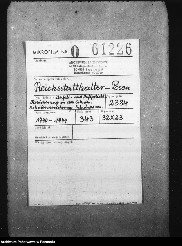 Obraz 2 z jednostki "Unfall- und Haftpflicht- Versicherung in den Schulen. Schülerversicherung. Schulsparen."