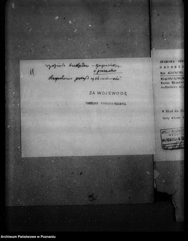 Obraz 15 z jednostki "Młyn wodno-motorowy w Kowalewku pow. obornicki /zatwierdzenie nadbudowy/"