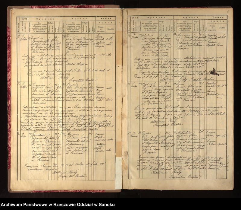 image.from.unit.number "Księga urodzeń, małżeństw i zgonów dla miejscowości Brzozów"