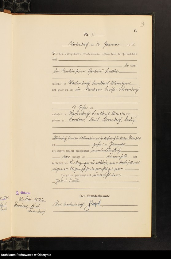 image.from.unit.number "Sterbe-Haupt-Register Nr 1 - 110"