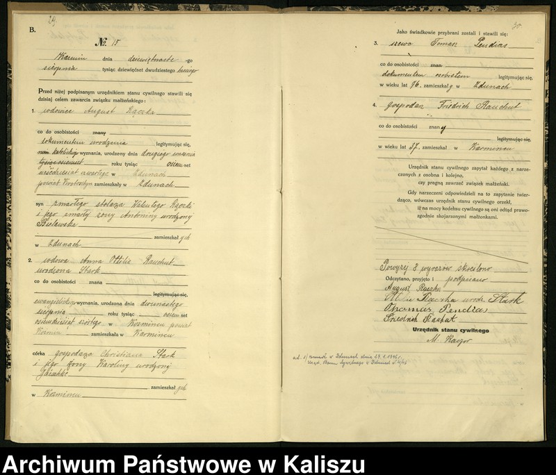 Obraz 18 z jednostki "[Księga małżeństw]"
