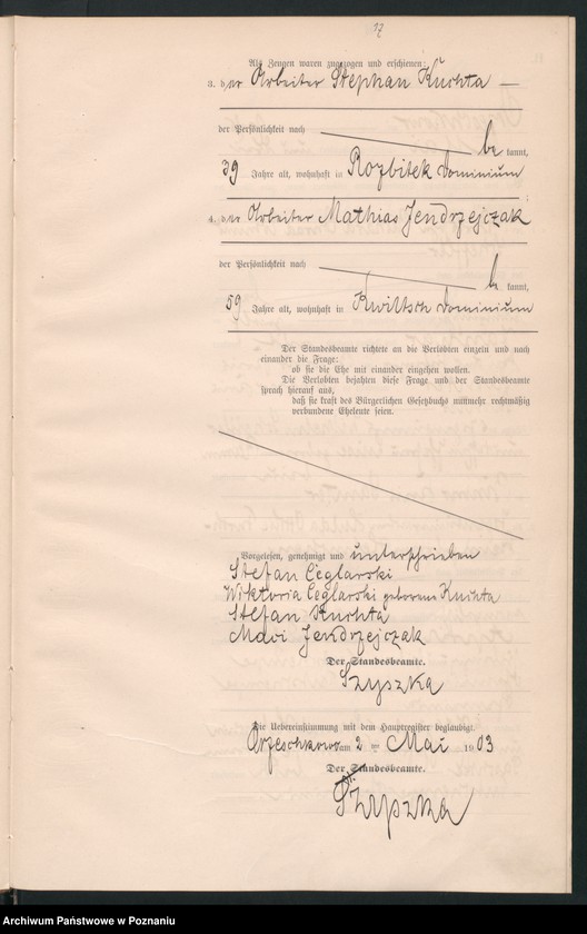 Obraz 19 z jednostki "Księga małżeństw"