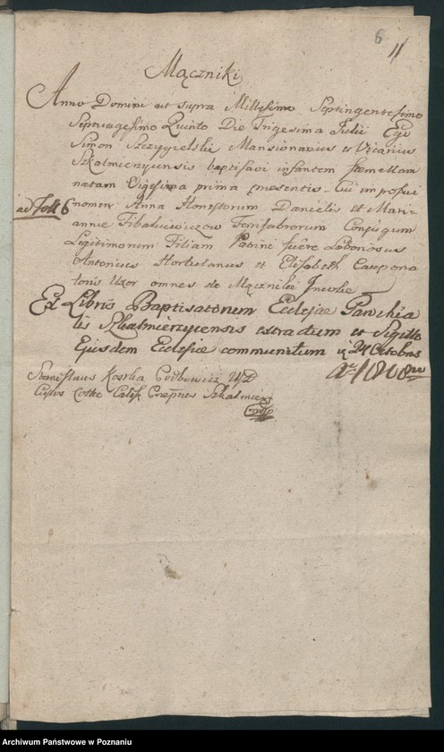 image.from.team "Akta stanu cywilnego Parafii Rzymskokatolickiej Skalmierzyce (pow. ostrowski)"