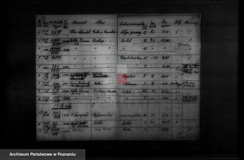 Obraz 20 z jednostki "Spis udzielonych pozwoleń kotłowych powiaty: Bydgoszcz - Krotoszyn"