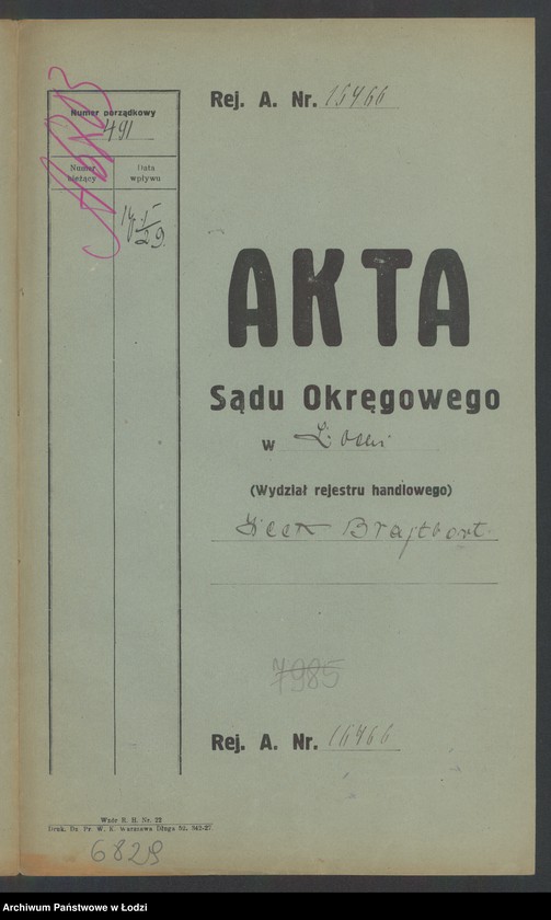 Obraz 2 z jednostki "Icek Brajtbort – sprzedaż kapeluszy i chustek"