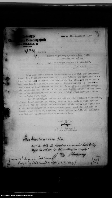 Obraz 18 z jednostki "Beamtenangelegenheiten und Abordnungen. Stadtplanung"