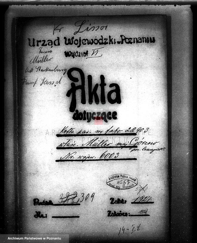 Obraz 4 z jednostki "Majętność Górzno, pow. leszczyński, własność K. Mueller nr woj. kotła 6003"