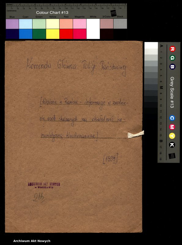 image.from.unit.number "Więzienie w Rawiczu - informacje o zwolnieniu osób skazanych za działalność komunistyczną. Kwestionariusze."