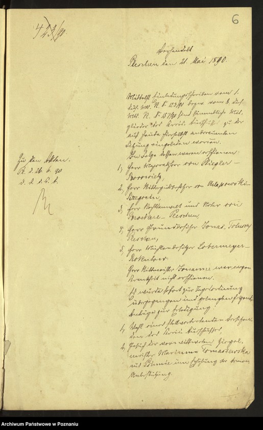 image.from.unit.number "Acta specjalia betreffen Kreis Ausschuss Protokolle"