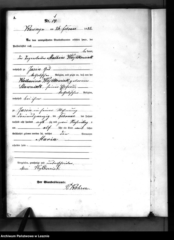 Obraz 16 z jednostki "[Księga urodzeń]"