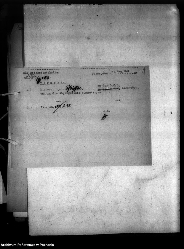 Obraz 5 z jednostki "Wohnungszuweisungen für Deutsche. Verdrängung der Polen."