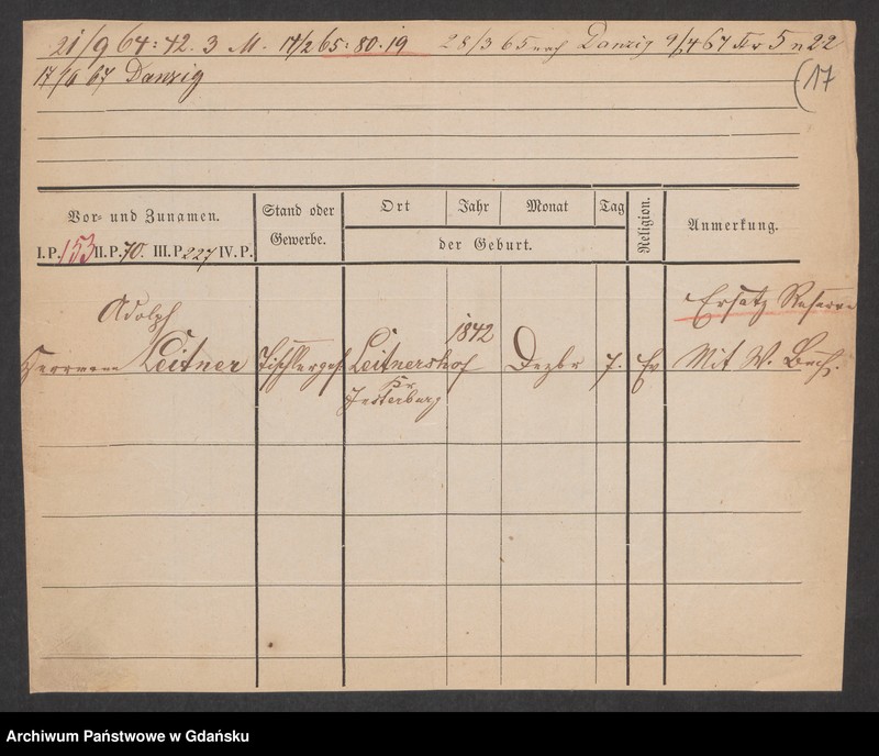 image.from.unit.number "Karty meldunkowe: Leistico - Lemke Ernst"