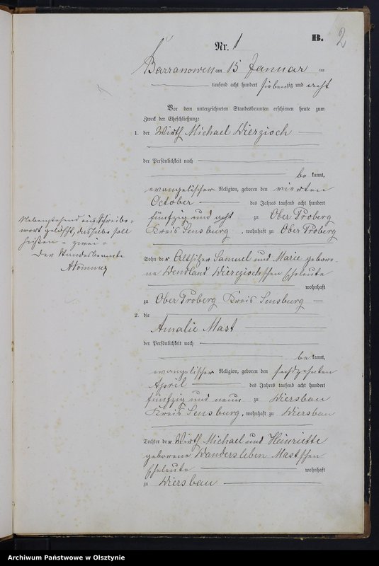 image.from.unit.number "Heiraths-Haupt-Register Nr 1 - 9"