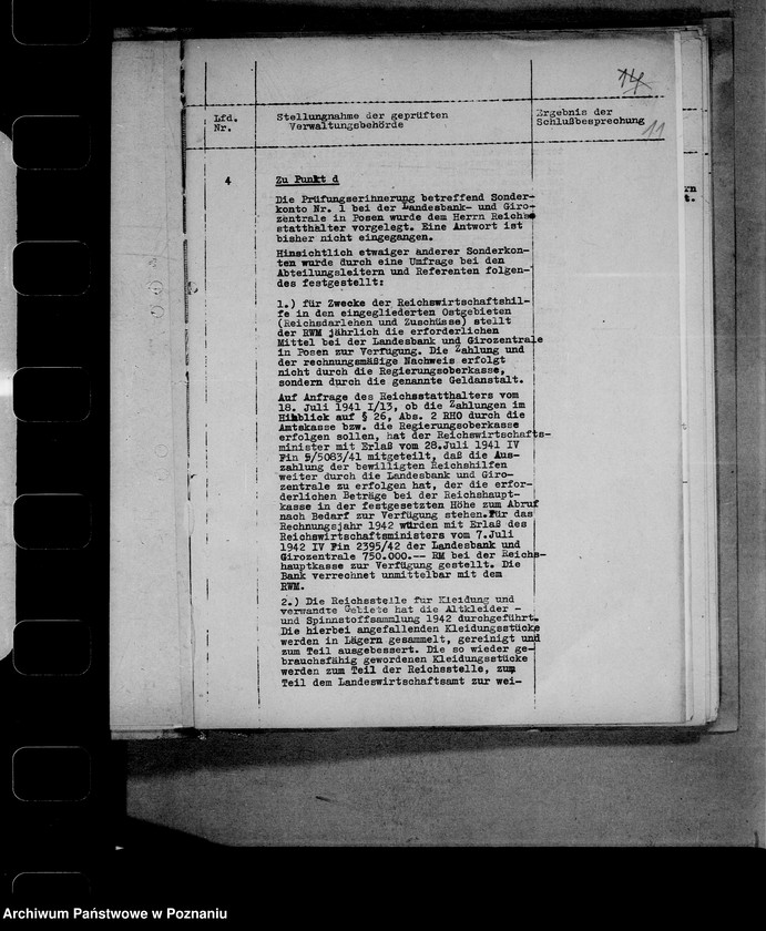 Obraz 15 z jednostki "Rechnungshof- Beantwortung der Erinnerungen"