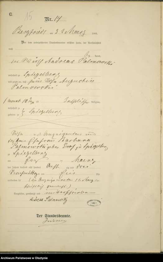 image.from.unit.number "Sterbe-Haupt-Register Nr 1 - 66"