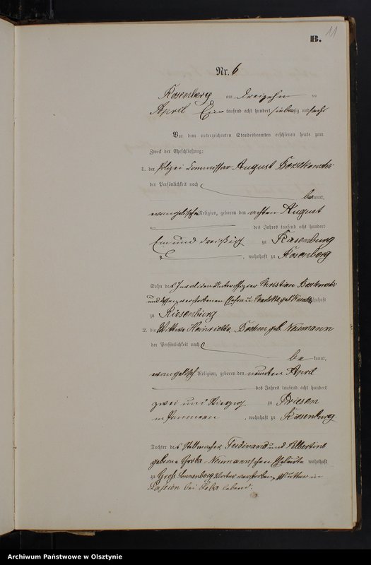 image.from.unit.number "Heiraths-Neben-Register Nr 1 - 27"