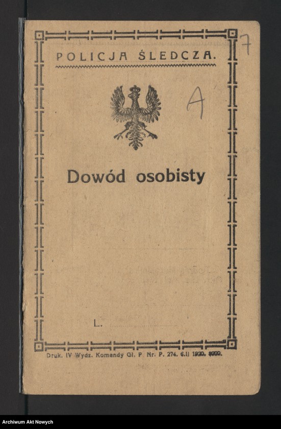image.from.unit.number "Sprawy personalne funkcjonariuszy Policji Państwowej i Rezerwy Policyjnej. Korespondencja."