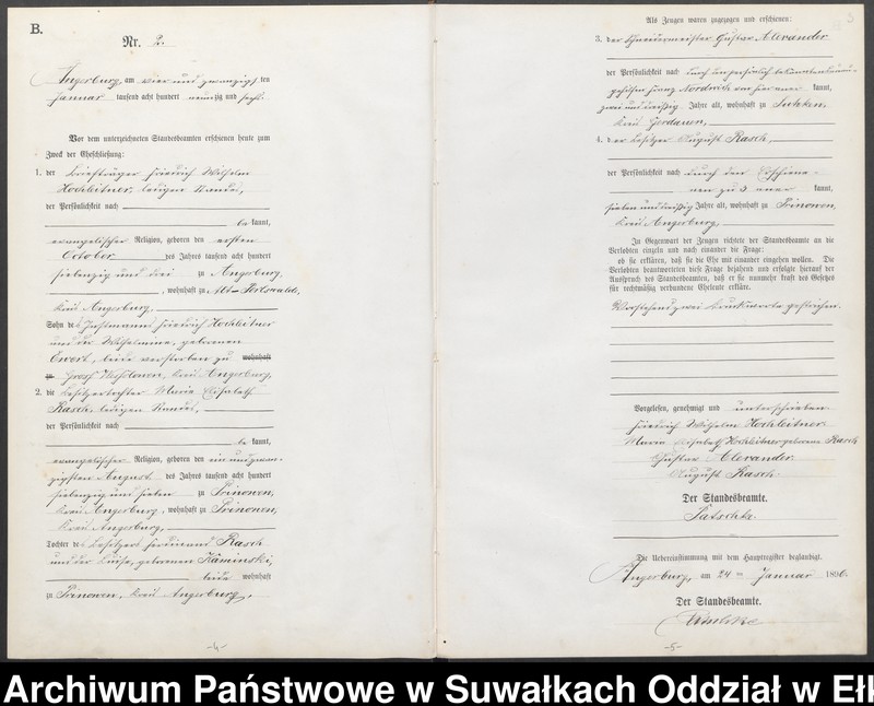 image.from.unit.number "Heiraths-Neben-Register des Preussischen Standes-Amtes Angerburg Kreis Angerburg"