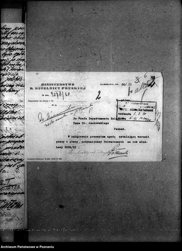 Obraz 10 z jednostki "Sprawy szczegółowo-administracyjne Kontrakty robotników rolnych stałych"