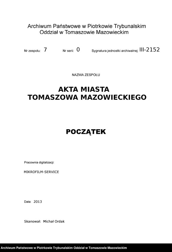 image.from.unit.number "Dowodów osobistych od nr 951 do 1100. Tom VII"