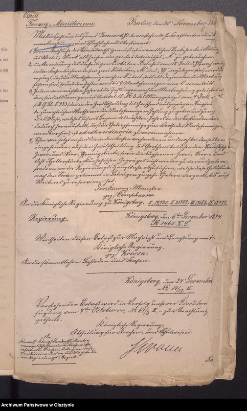 image.from.unit.number "Verhandlungen der Behörden an die Gemeinde Kirchenräthe gerichtet Vol. I"