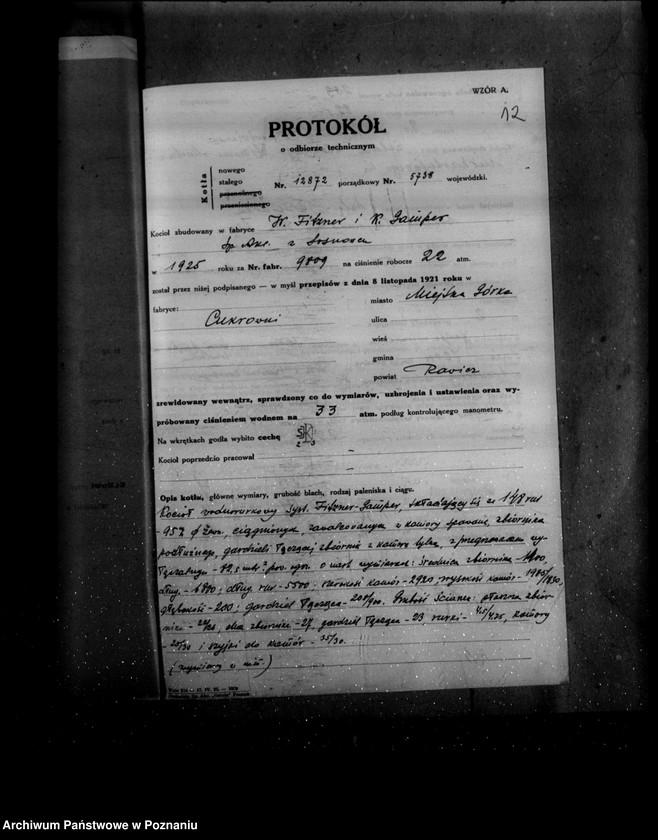 image.from.unit.number "Cukrownia w Miejskiej Górce powiat rawicki nr woj. kotła 5738"