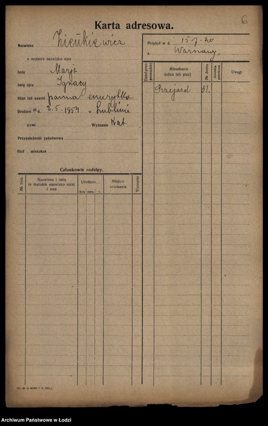 image.from.unit.number "[Spis ludności Łodzi] Ziemkiewicz - Zilberband"