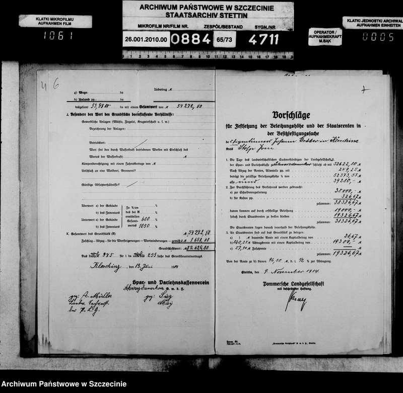 image.from.unit.number "Besitzfestigung des Grundstücks des Landwirts Erwin Müller in Kleschinz Kreis Stolp"