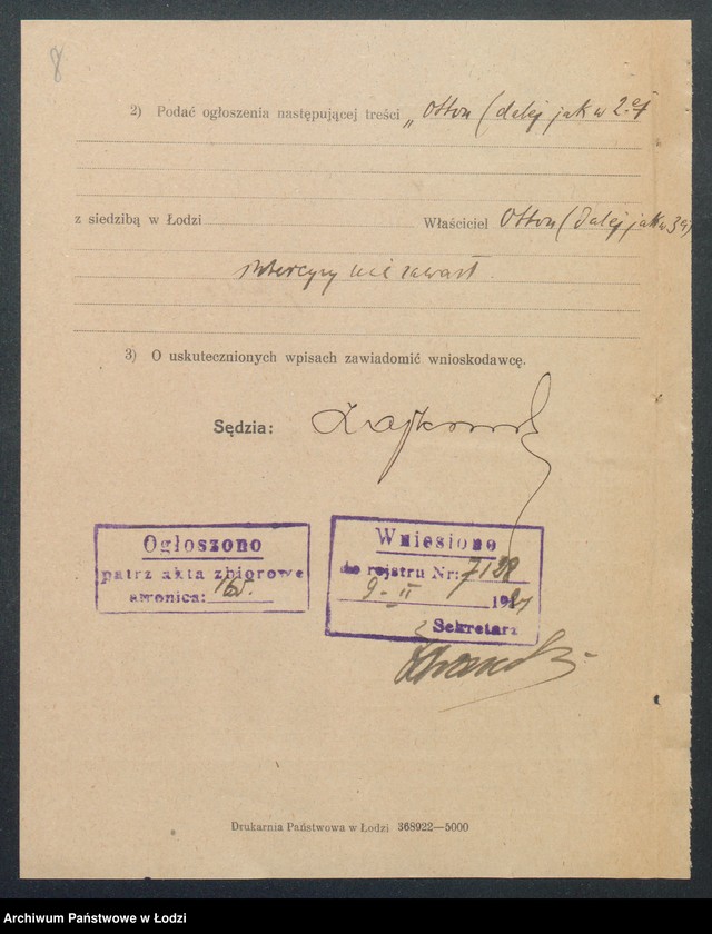 Obraz 10 z jednostki "Otto Krencz – restauracja"