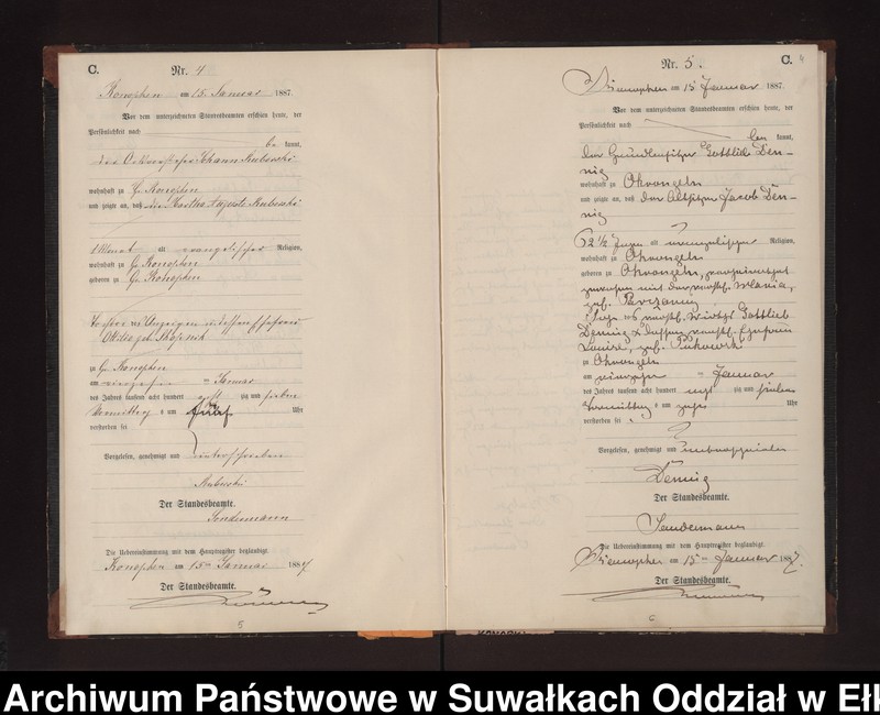 image.from.unit.number "Sterbe-Neben-Register des Preussischen Standes-Amtes Gr. Konopken Kreis Loetzen"