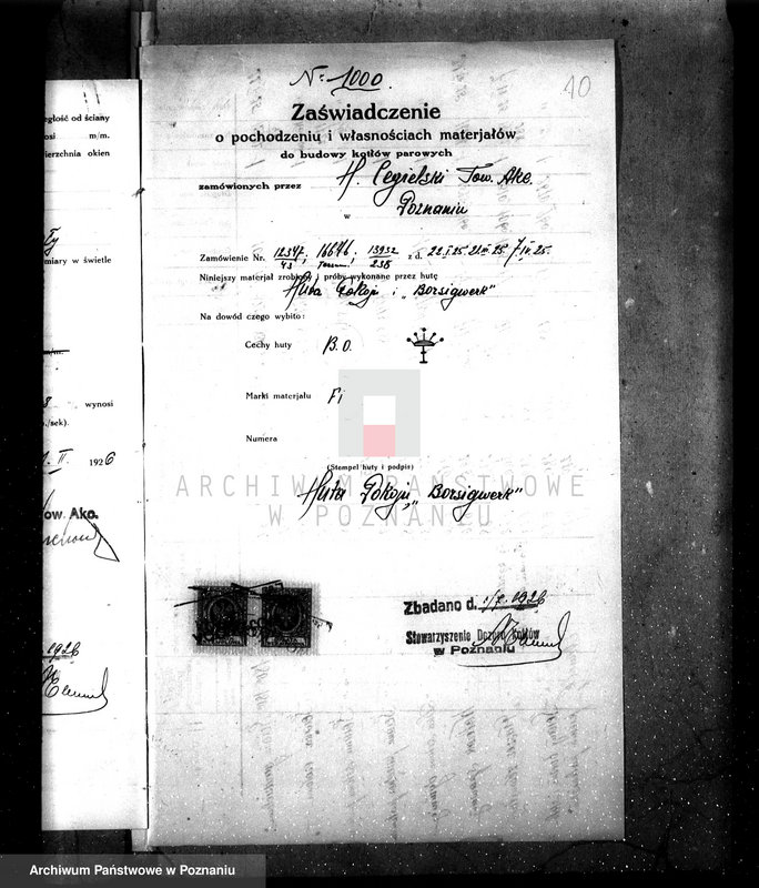 Obraz 14 z jednostki "Majętność Chwałkowo pow. Gostyński nr woj. kotła 6072"