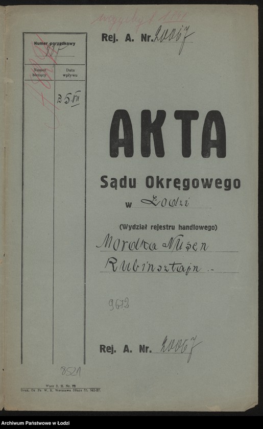 Obraz 2 z jednostki "Mordka Nusem Rubinsztajn- drobna sprzedaż konfekcji"