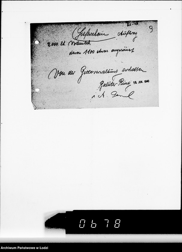 Obraz 14 z jednostki "Lieferscheine E II, Auftrag zum Medikamente"