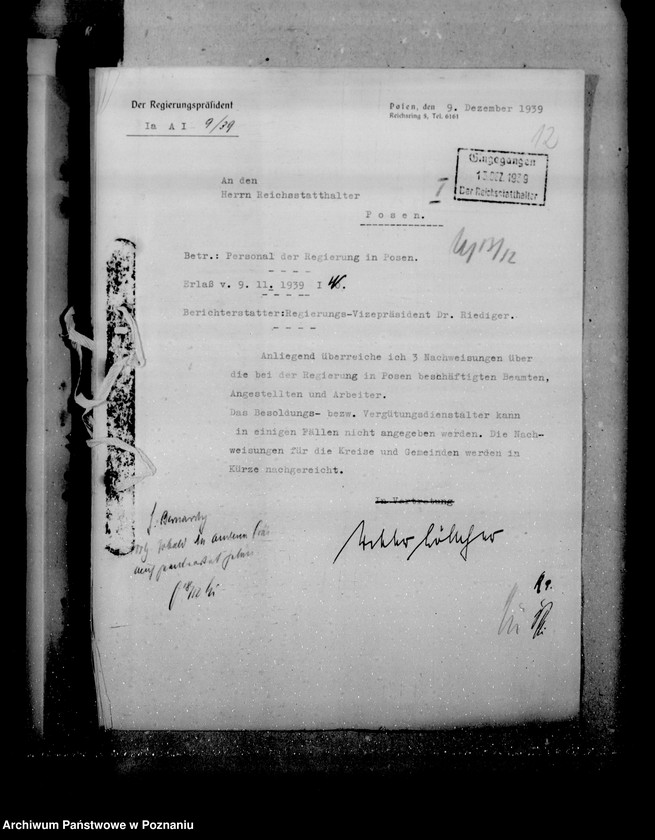 Obraz 17 z jednostki "Personalnachweisungen der Regierungen"