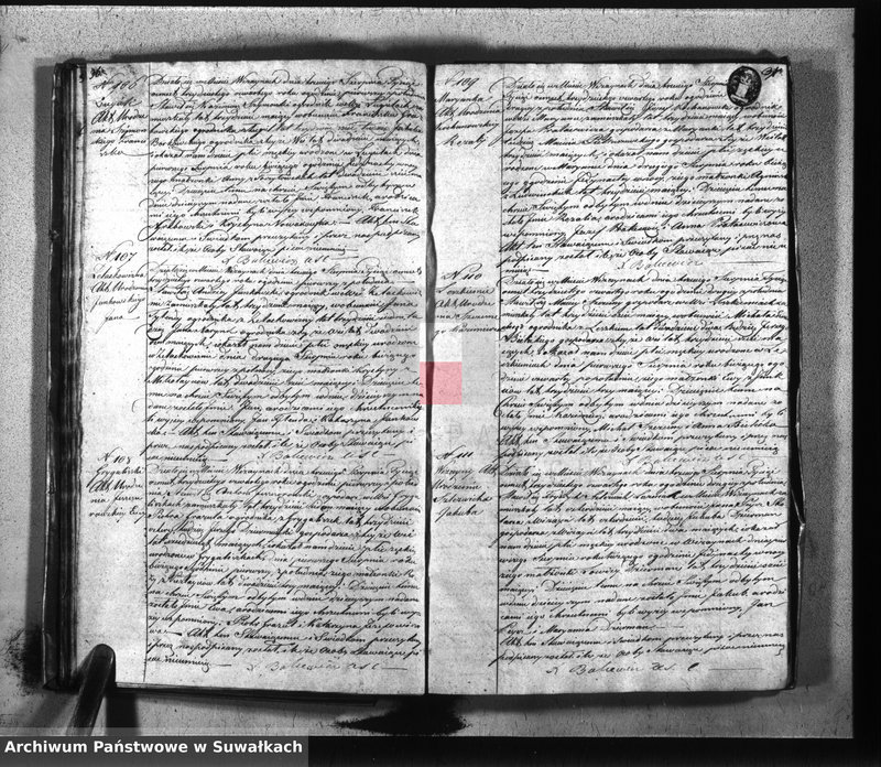 image.from.unit.number "Duplikat parafii wiżayńskiey urodzonych, zaślubionych i umarłych 1834 roku"