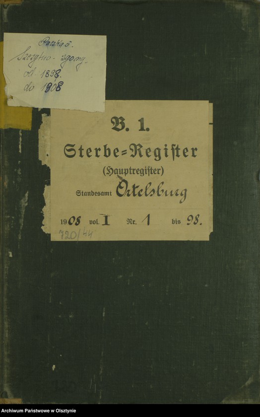 image.from.unit.number "Sterbe-Haupt-Register Nr 1 - 98"