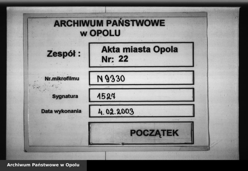 Obraz 1 z jednostki "Acta des Magistrats zu Oppeln von Monatlichen Zeitungs Berichte der Preiss Tabelle und diesfällige Corespondence Vol. XI angefangen im Juny 1806 bis ult[imo] Dec[ember] 1810"