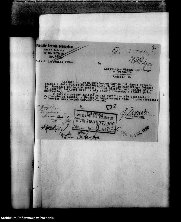 Obraz 10 z jednostki "Miejskie Gimnazjum Żeńskie imienia Błogosławionej Jolanty- Gniezno"