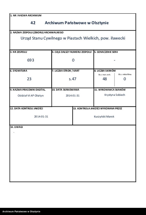 image.from.unit.number "Heiraths-Neben-Register Nr 1 - 23"