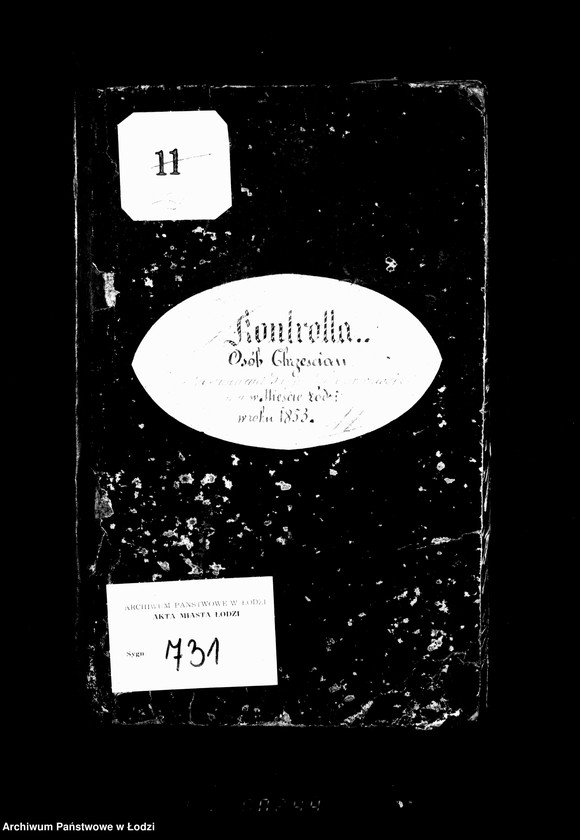 Obraz 4 z jednostki "Kontrolla osób chrześcijan za czasowymi paszportami przebywających w mieście Łodzi w roku 1853"