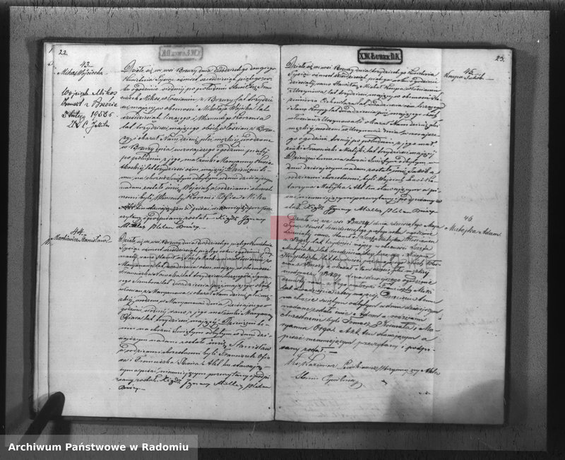 Obraz 14 z jednostki "[Akta stanu cywilnego wyznania rzymskokatolickiego parafii Brzóza 1865]"