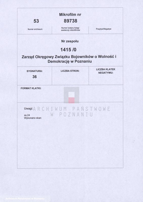 Obraz 2 z jednostki "Regulaminy dla Komisji Rewizyjnych: Głównej, Okręgowych, Powiatowych i Kół Związku Bojowników o Wolność i Demokrację."